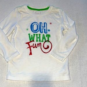Christmas Long sleeved tee SZ 5t